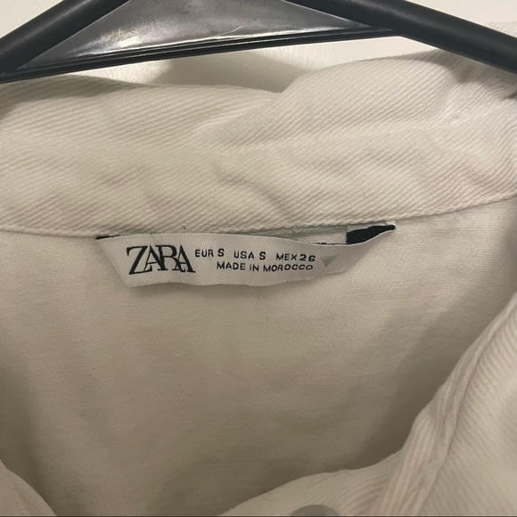 Zara White Ruffled Mini Dress - Picture 9 of 9